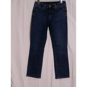 Silver Jeans Co. Suki Capri Womens Boyfriend  Dark Wash Size 28 28wx26L